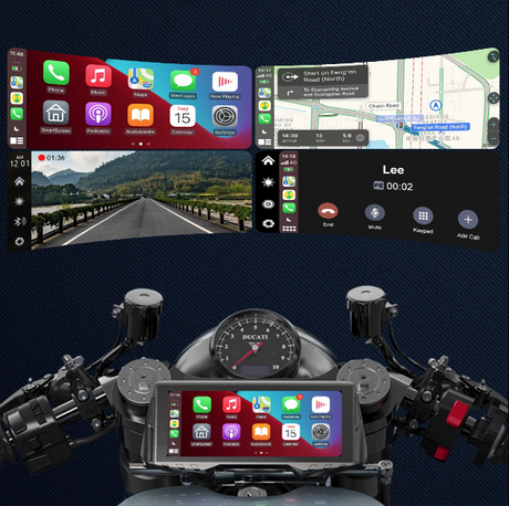 The Future of Motorcycle Riding – Spedal CL876 Smart Screen with Camera & Tire Sensors
