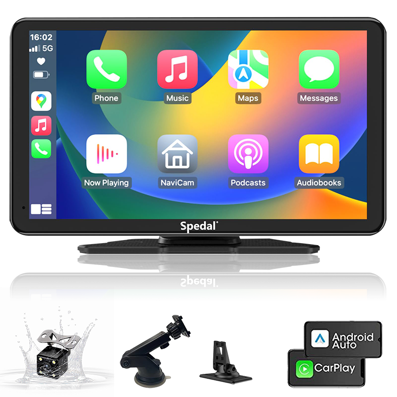 CL796L7“ Portable Car Stereo with CarPlay and Backup Camera SpedalStore