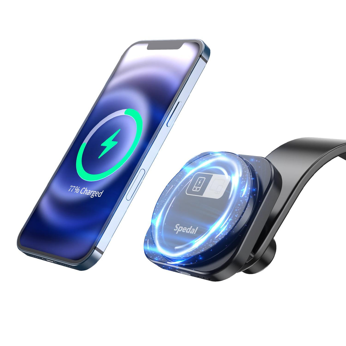 Qi2.0Magnetic Fast-Charging Car Mount,Support CarPlay – Fully Adjustable Position