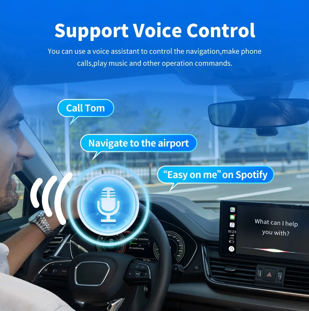 Spedal 320S 2 in 1 Wireless CarPlay Android Auto Adapter Car Dongle Auto Connect Plug