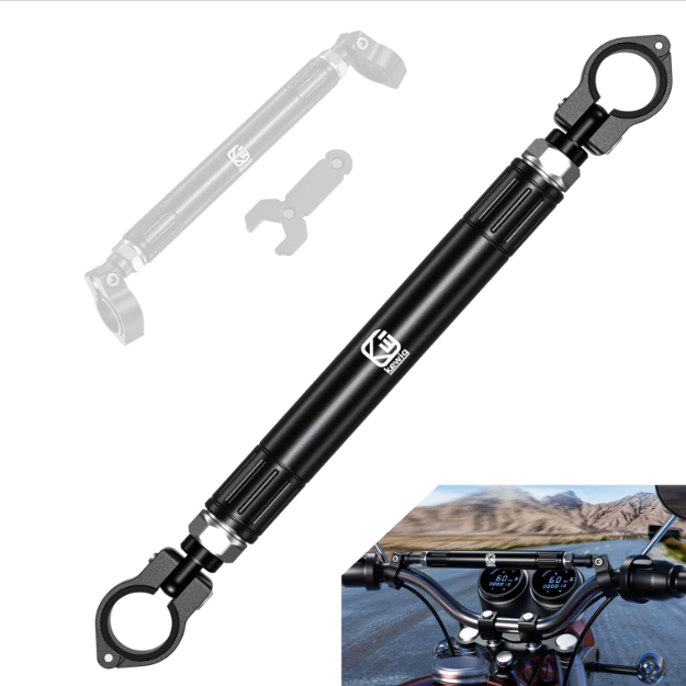 22mm Aluminum Alloy Motorcycle Balance Bar Crossbar Handlebar(black)