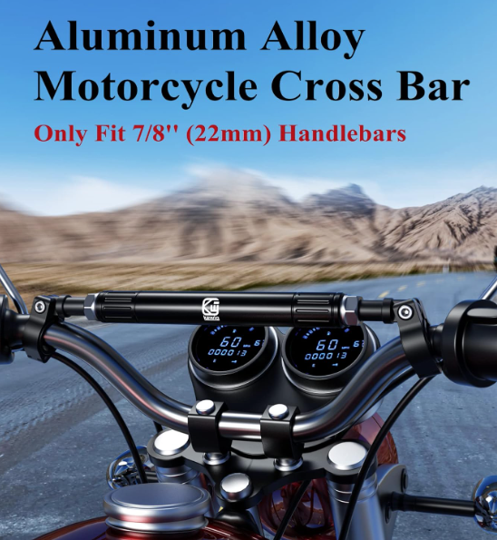 22mm Aluminum Alloy Motorcycle Balance Bar Crossbar Handlebar(black)