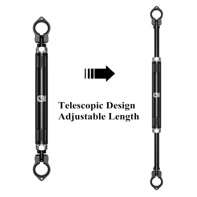 22mm Aluminum Alloy Motorcycle Balance Bar Crossbar Handlebar(black)