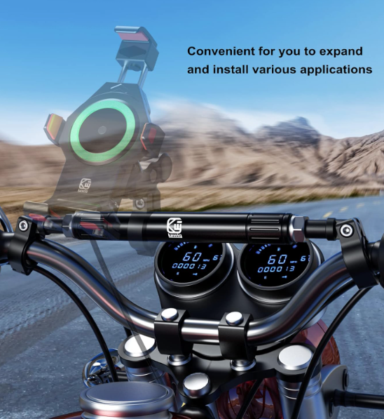 22mm Aluminum Alloy Motorcycle Balance Bar Crossbar Handlebar(black)