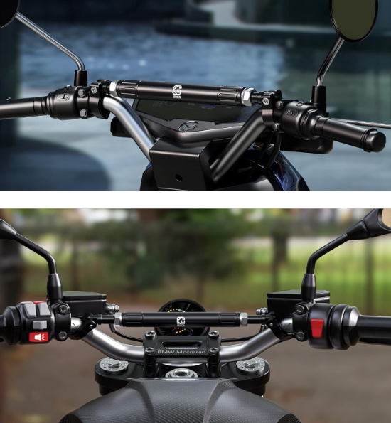 22mm Aluminum Alloy Motorcycle Balance Bar Crossbar Handlebar(black)
