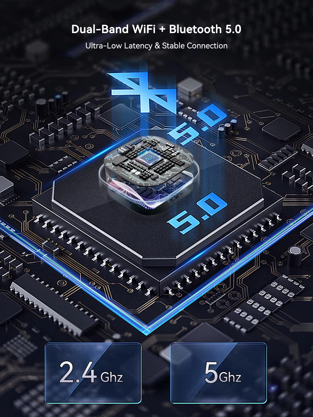 Spedal 322M Wireless CarPlay & Android Auto Adapter, Fast Plug-and-Play, No Delay