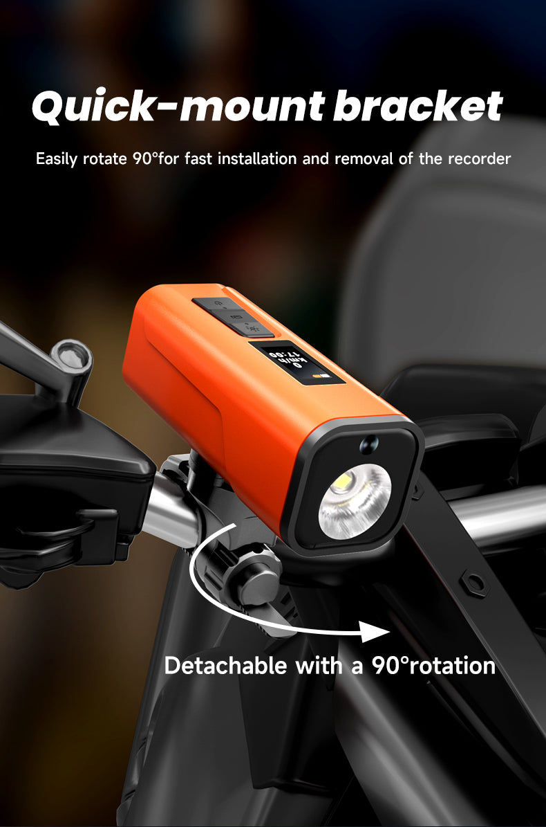 Multi-functional Bike Light with GPS Speed Display & 1080P Camera & App 64G Card