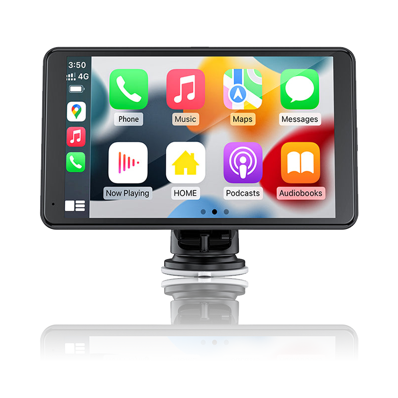 CL796N - Portable Car Stereo Wired Apple Carplay Android Auto with Dashcam