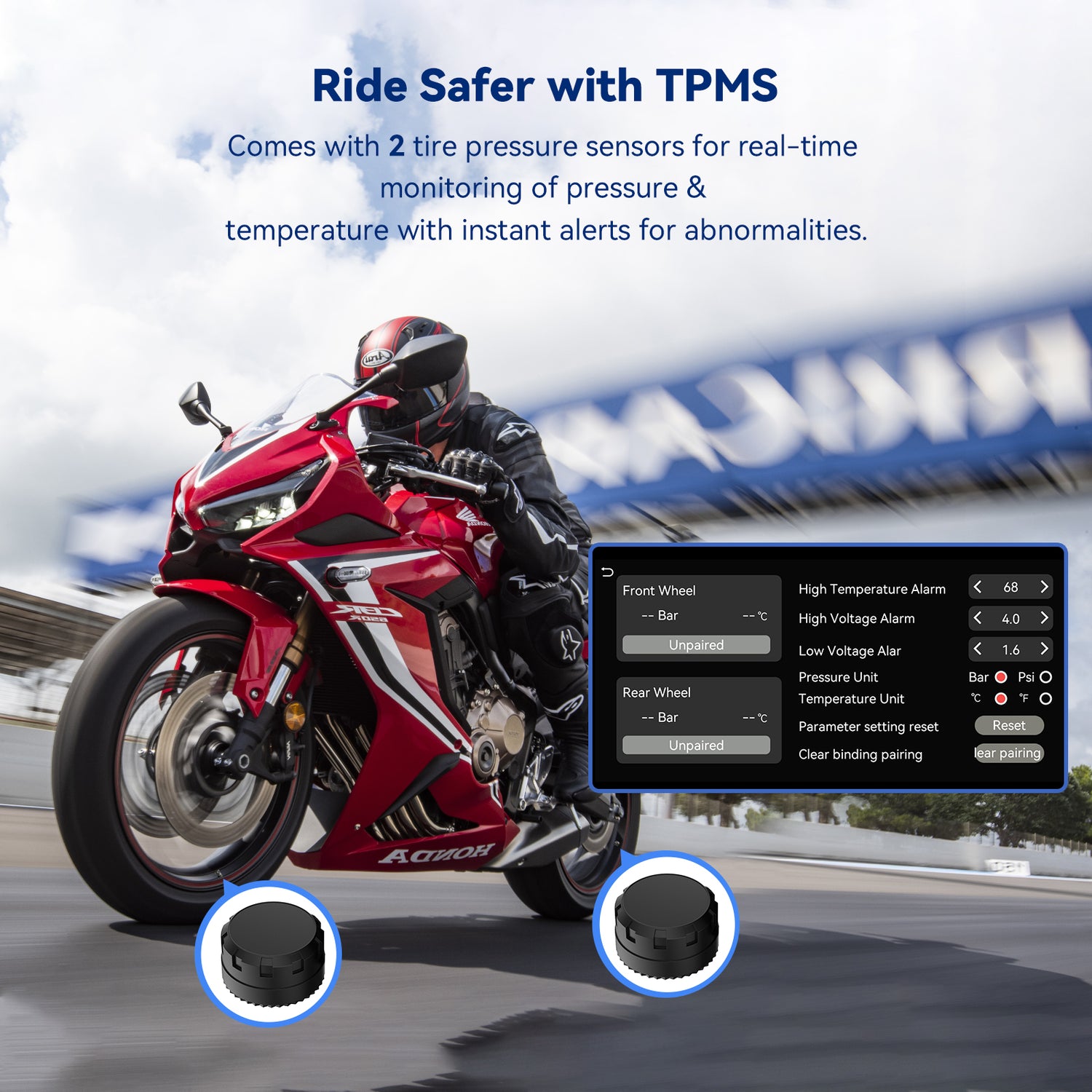 Spedal CL871 6.25" Motorcycle CarPlay & Android Auto Screen, TPMS, Quick-Release Anti-Theft Mount, Full Body Waterproof, GPS Navigation for Motorbike, Bluetooth, Siri/G00gle Assistant