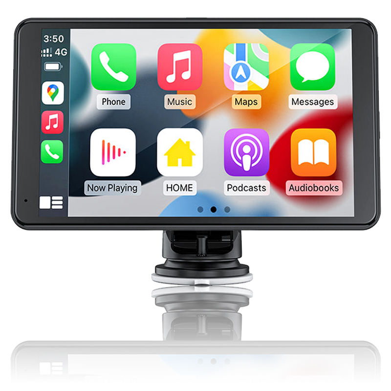 CL796N - Portable Car Stereo Wired Apple Carplay Android Auto with Dashcam