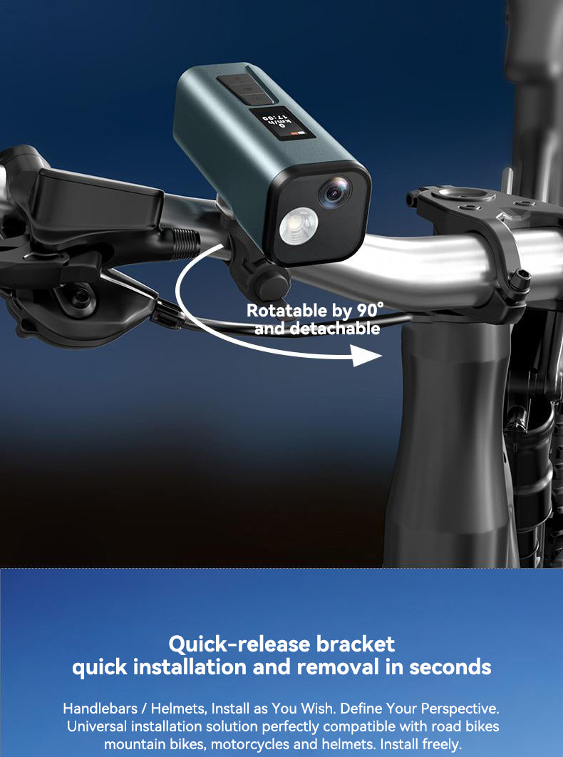 Spedal Multi-functional Bike Light with GPS Speed Display & 1080P Camera & App 64G Card