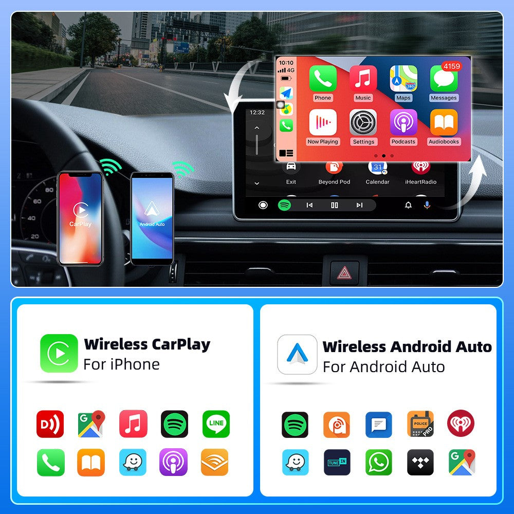 Spedal 320S 2 in 1 Wireless CarPlay Android Auto Adapter Car Dongle Auto Connect Plug