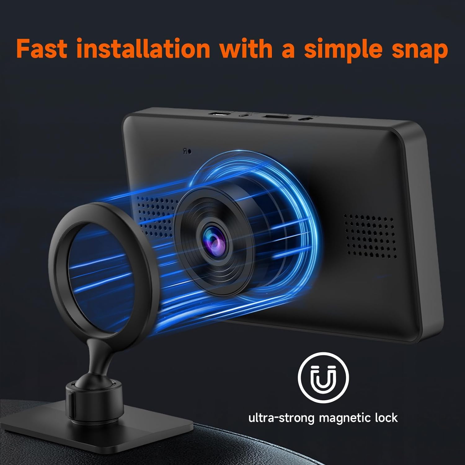 CL518-5 Inch Portable Car Stereo Wireless CarPlay with 2.5K Dashcam