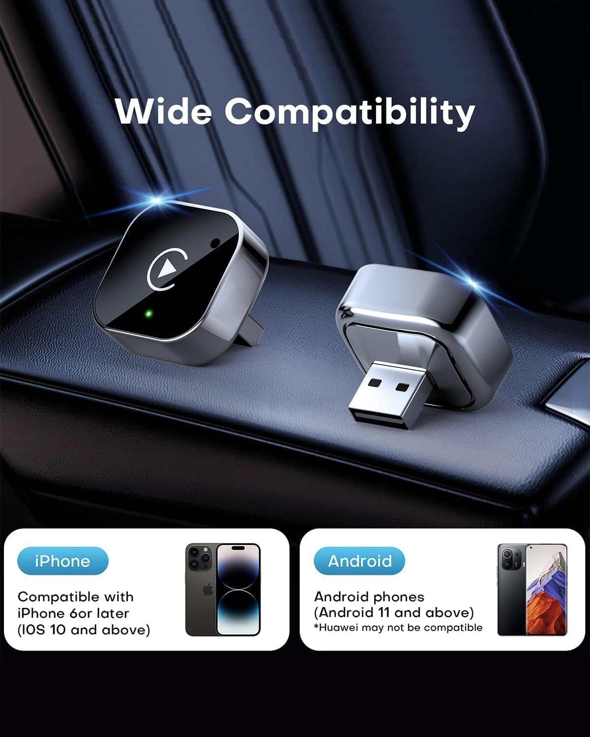 Spedal 323P Wireless Fast Auto-Connect, Compact Plug & Play for iPhone/Android, USB/USB-C, No Delay