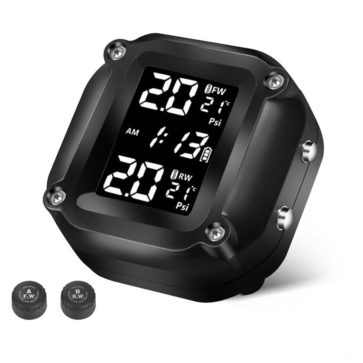 Motorcycle Tire Pressure Monitor System Waterproof -TPMS*2