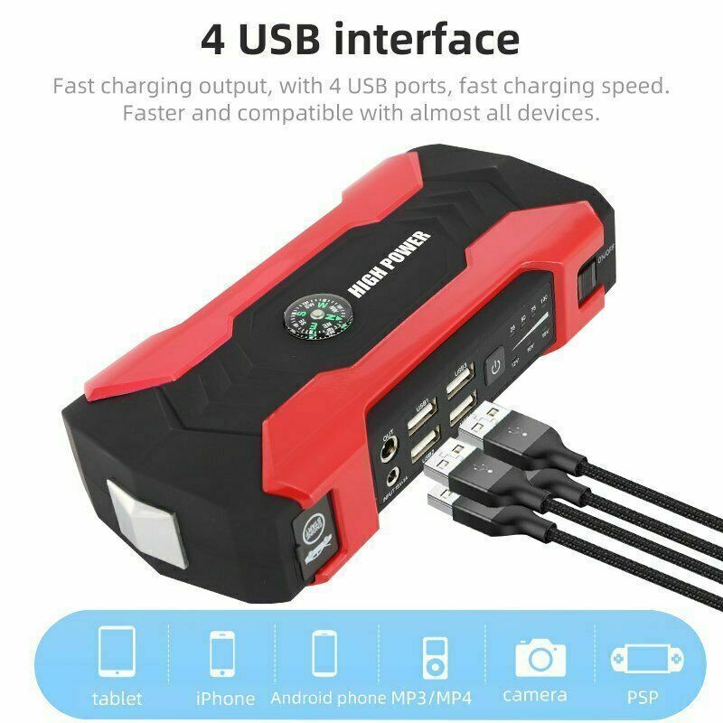 28000mAh Motorcycle Emergency Start Booster Power Bank Battery