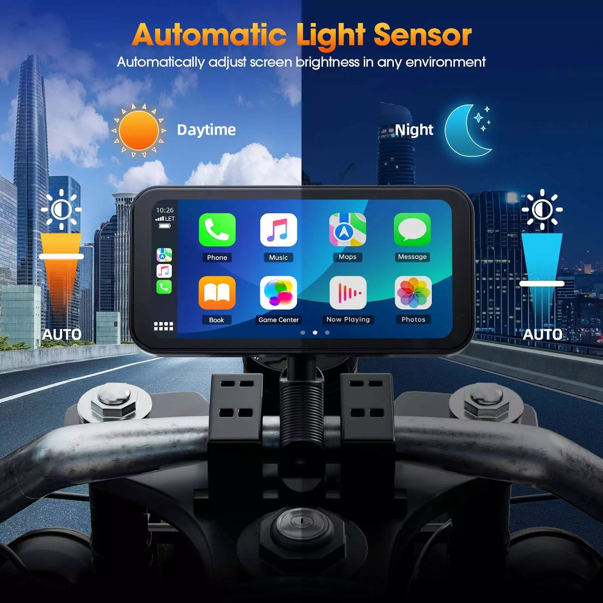 NaviCam CL871-6.25 Inch Portable Mototorcycl Wireless Apple Carplay/Android Auto GPS Navigator