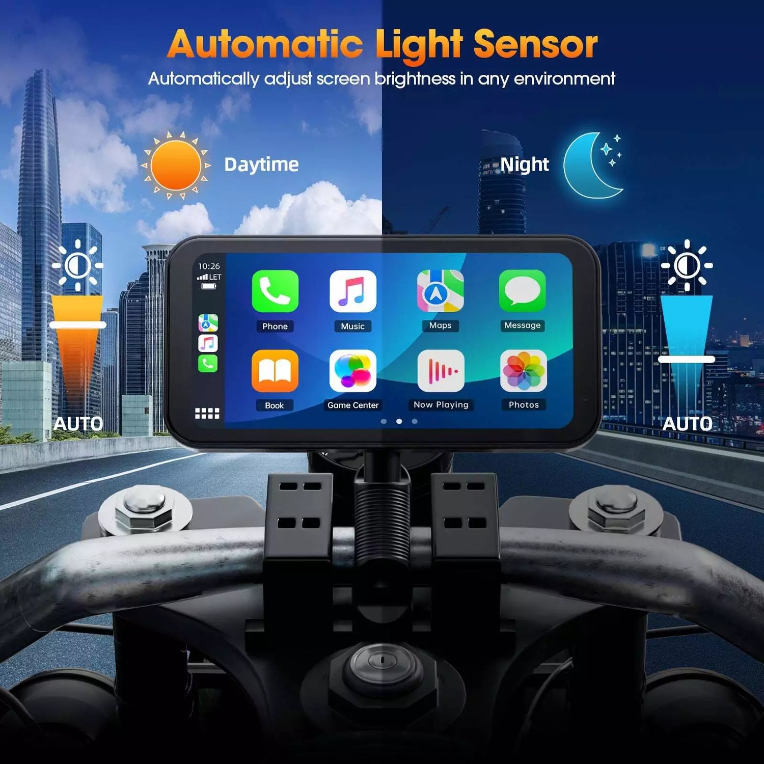 NaviCam CL871-6.25 Inch Portable Mototorcycl Wireless Apple Carplay/Android Auto GPS Navigator