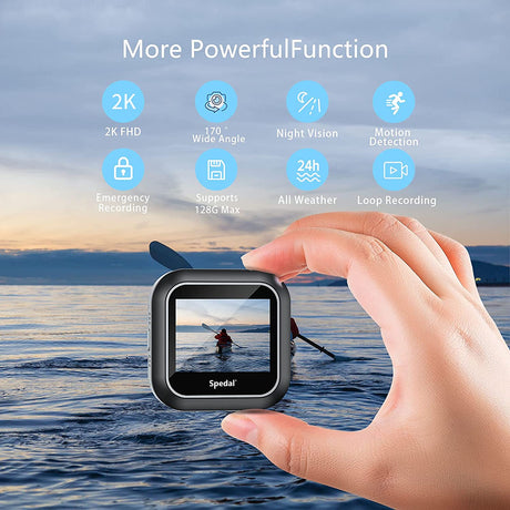 C326-Dash Cam 2K Full HD Car Camera 2560x1440P HD Record Super Night Vision