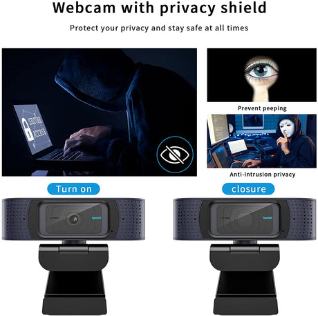AF928- 1080P Webcam Autofocus with Privacy Cover