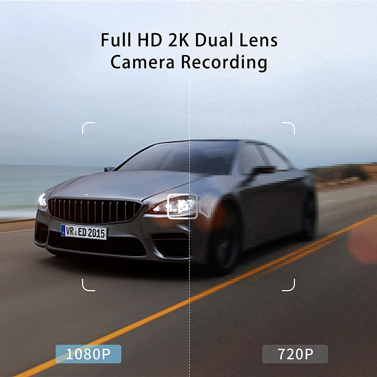 C326-Dash Cam 2K Full HD Car Camera 2560x1440P HD Record Super Night Vision