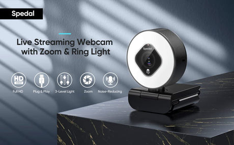 AF962-1080P Webcam with Ring Light /Tripod