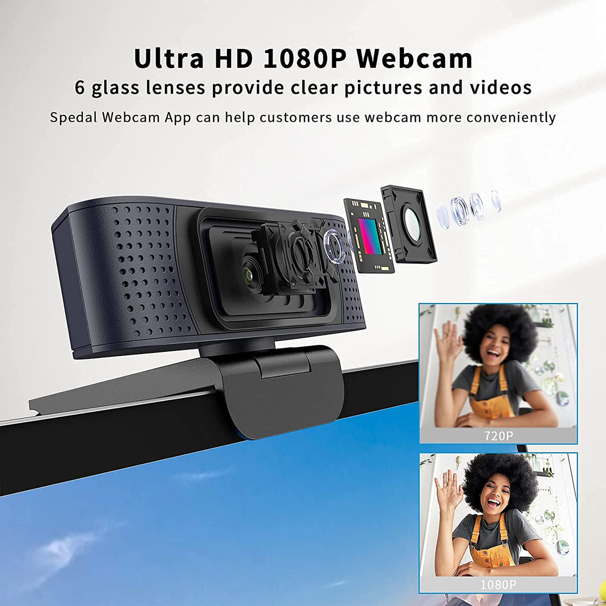 AF928- 1080P Webcam Autofocus with Privacy Cover