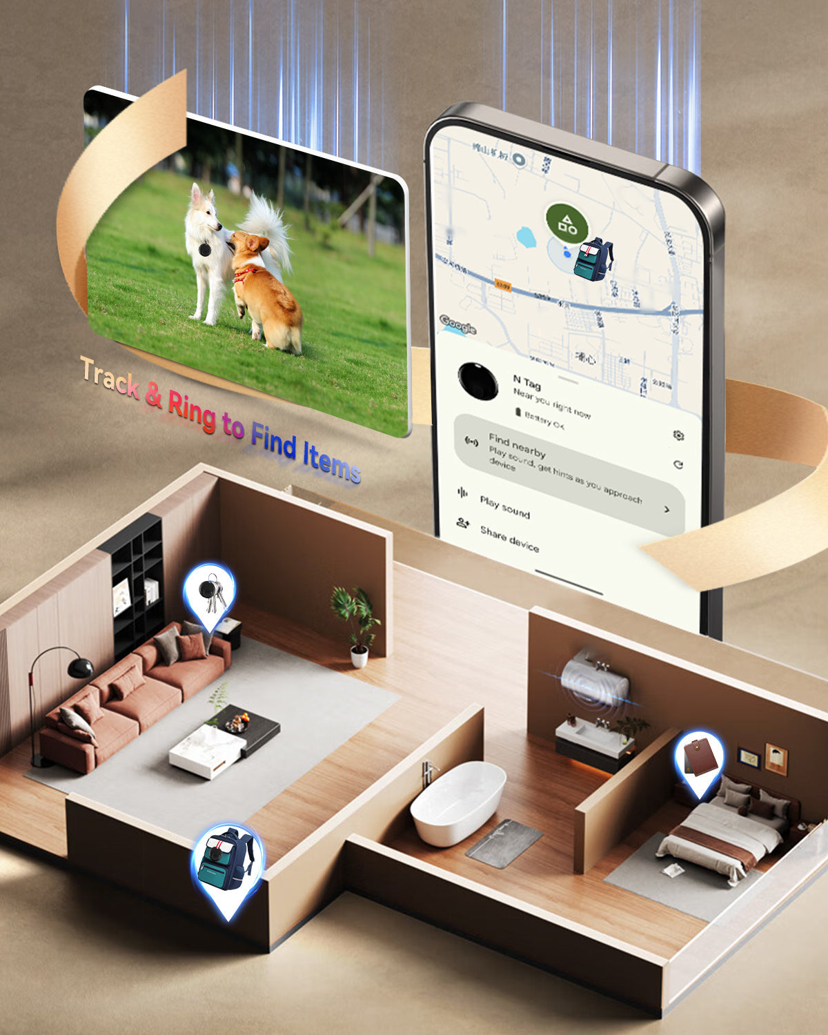 Stay Stress-Free: How the 2-in-1 Bluetooth Tracker Keeps Your Pets Safe