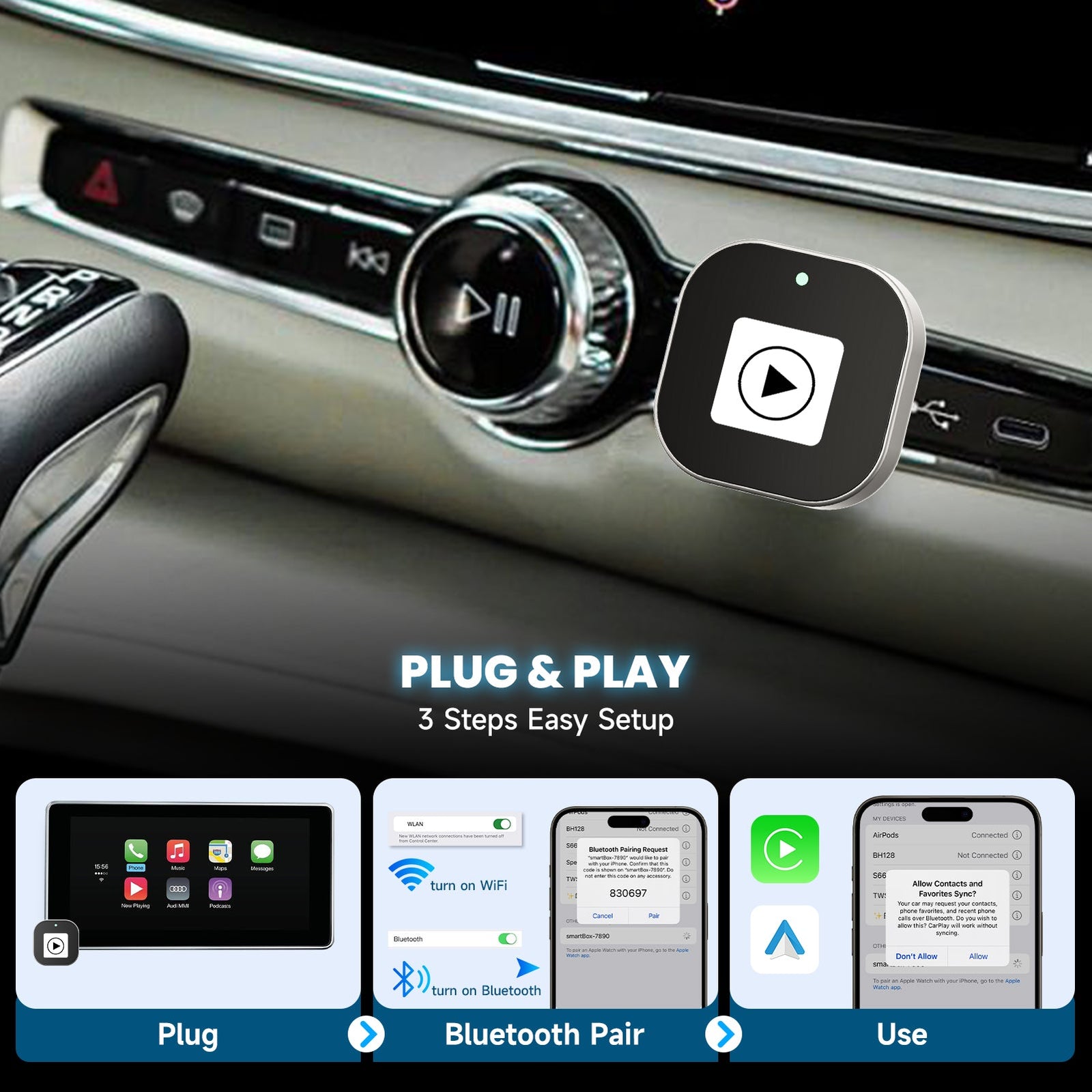 Spedal CL322: The Wireless Adapter for CarPlay & Android Auto