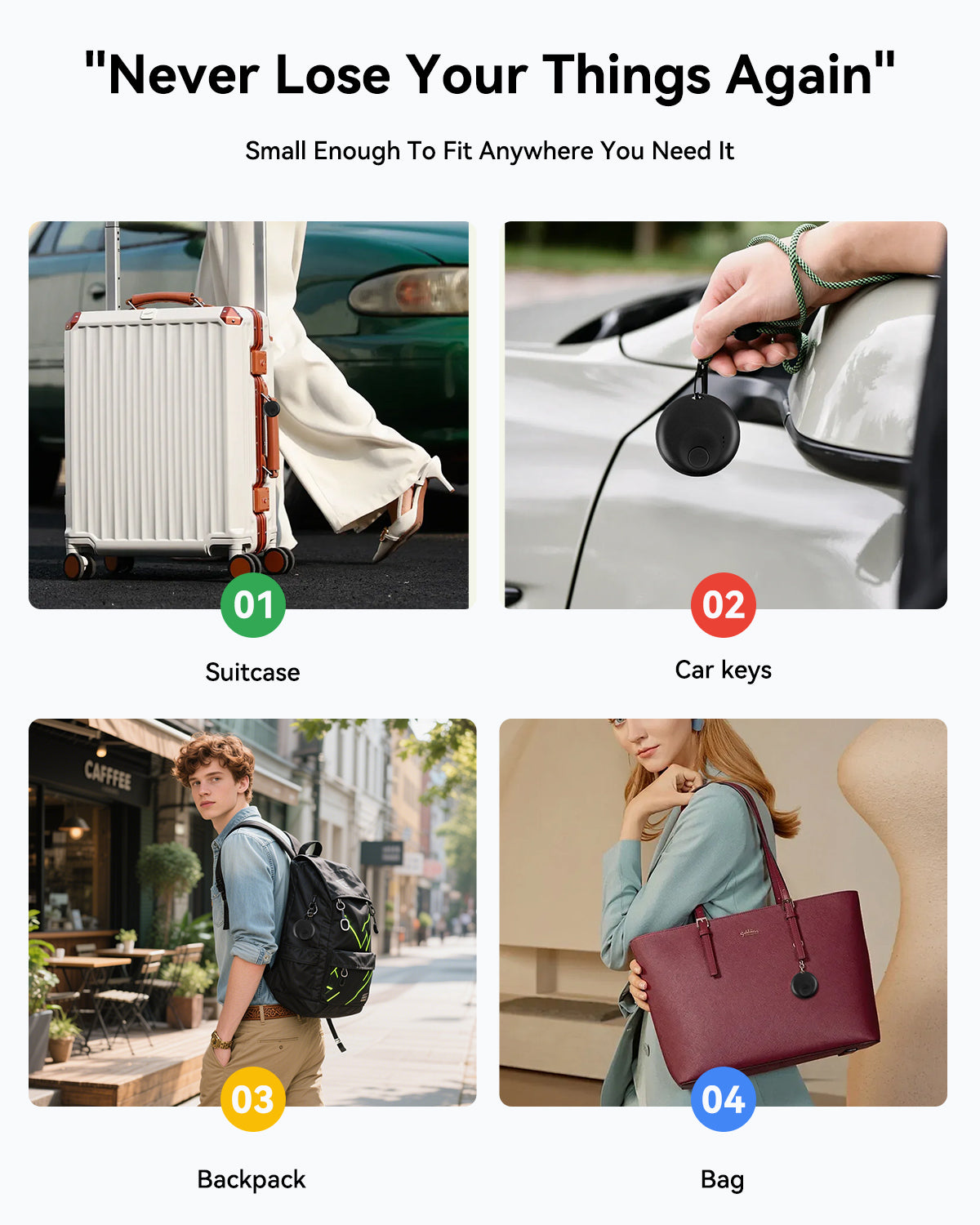 Track Your Valuables with Ease: Bluetooth Tracker for Wallets, Bags, and Keys
