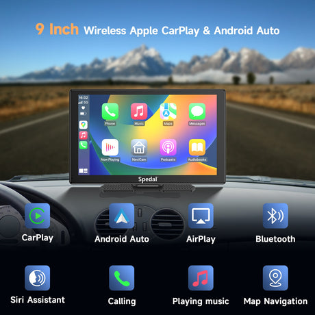 NaviCam CL810: Wireless Apple CarPlay & Android Auto with Front Camera😉😉