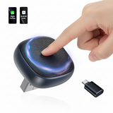 Spedal 322Pro Wireless CarPlay & Android Auto Adapter with Top Touch Switch, Leather-Texture Surface