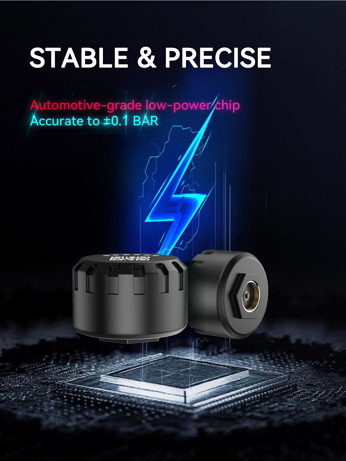 Spedal M04 Motorcycle Tire Pressure Monitoring System, Bluetooth TPMS for Motorcycles,Waterproof Wireless TPMS (2)