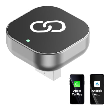 Spedal CL322-2 in 1 Wireless CarPlay Adapter, Plug & Plug Auto Connect No Delay