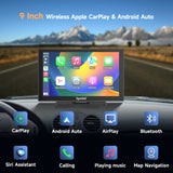 CL810- 9 Inch Wireless Apple Carplay & Android Auto with Front Camera