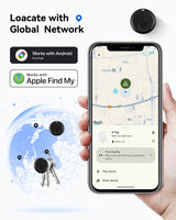 2-in-1 Bluetooth Tracker for Android or iOS AirTag| For Wallet, Bag, Pet | Anti-Lost Finder, Smart Tag for Keys