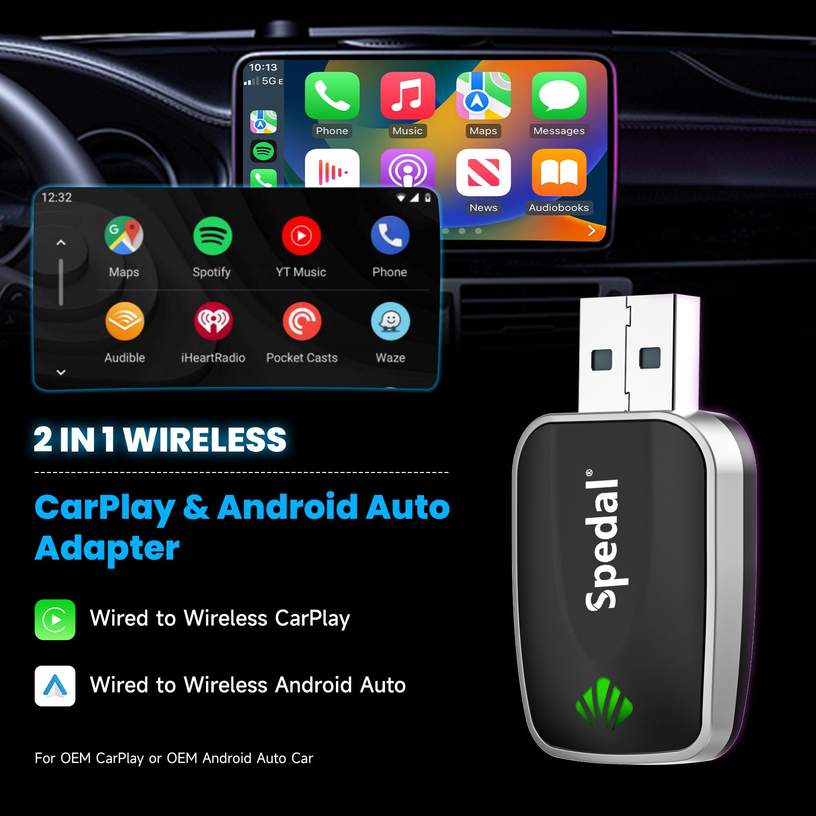 Wireless 2024 car play interface