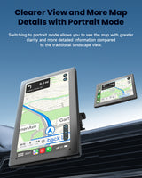 Spedal-CL798-7'' Apple CarPlay Screen with Android Auto Portable Touchscreen with Portrait & Landscape Modes Magnetic Bracket