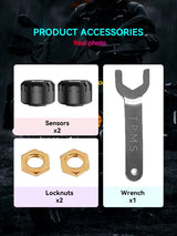 Spedal M04 Motorcycle Tire Pressure Monitoring System, Bluetooth TPMS for Motorcycles,Waterproof Wireless TPMS (2)