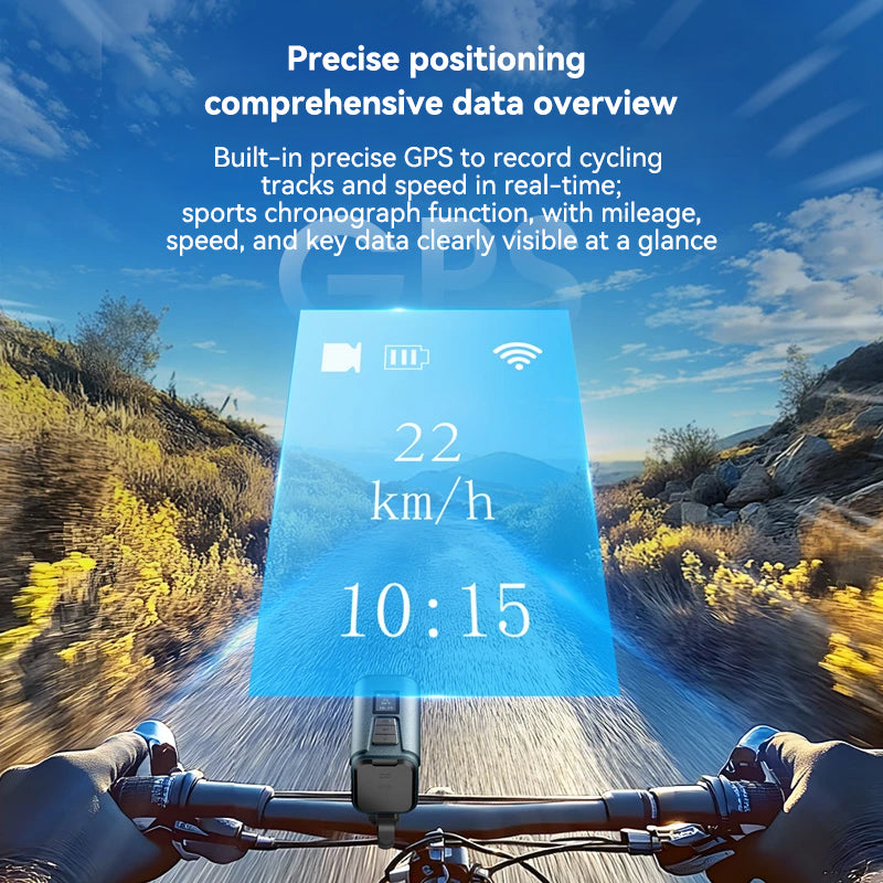 Spedal Multi-functional Bike Light with GPS Speed Display & 1080P Camera & App 64G Card