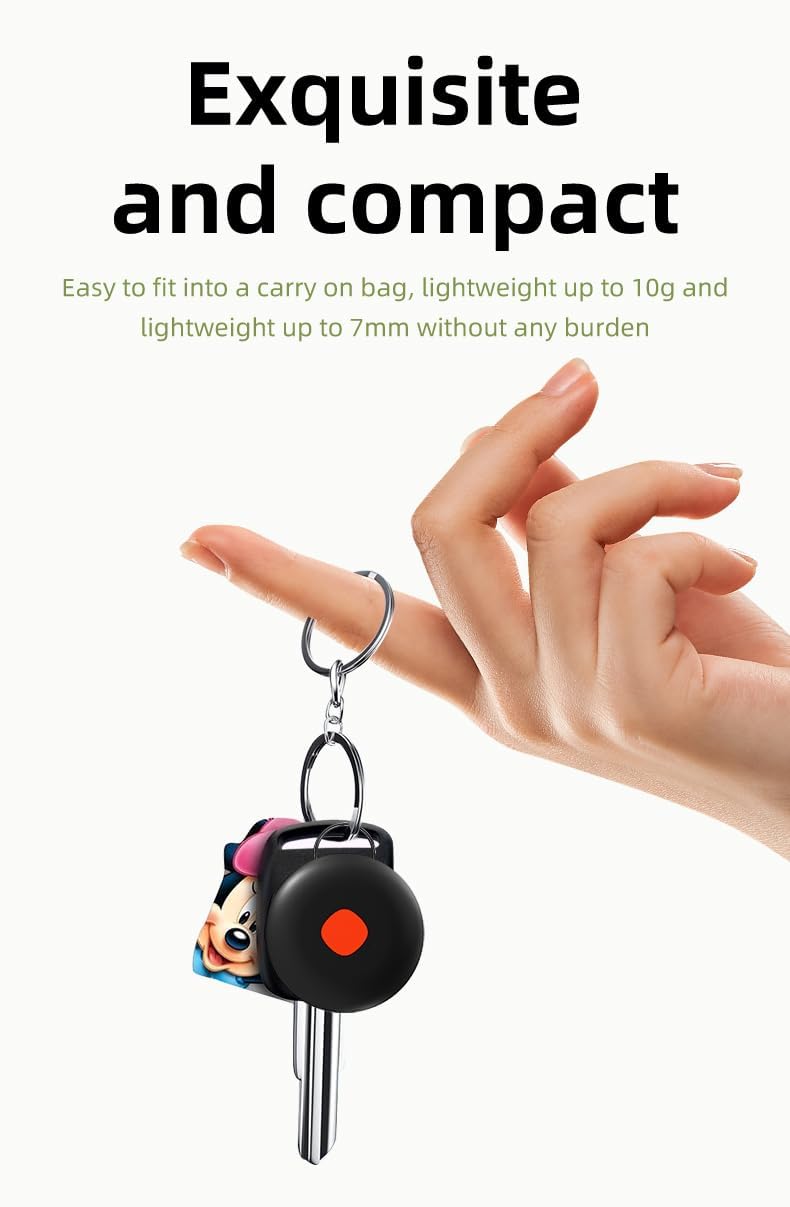 IP67 Waterproof Mini Tracker-AirTags-Works with Apple Find My (iOS Only) -Key Finder for Keys Kids Pets Car Luggage 2025 Upgrade