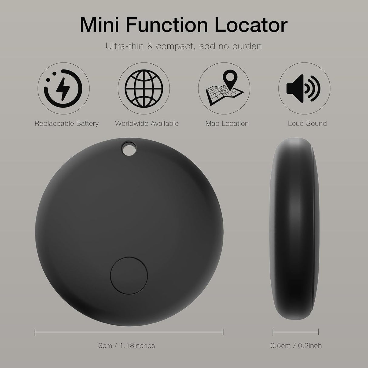AirTags – 1/2/4 Pack Bluetooth Item Finders Compatible with Apple Find My App, Tracker for Kids, Luggage, Keys (iOS Only)
