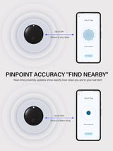 Android Smart Tags Bluetooth Tracker – 2/4-Pack , Works with Google Find My Device, Locator for Keys, Wallet Luggage For Android