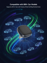 Spedal 322Pro Wireless CarPlay & Android Auto Adapter with Top Touch Switch, Leather-Texture Surface