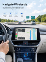 Hyphoon Mini Wireless CarPlay & Android Auto Adapter, Low-Profile USB-A 2-in-1 Wireless Adapter for Factory Wired CarPlay/Android Auto Cars, Plug-in Once Auto Reconnect, 5GHz WiFi, USB-C Adapter Included