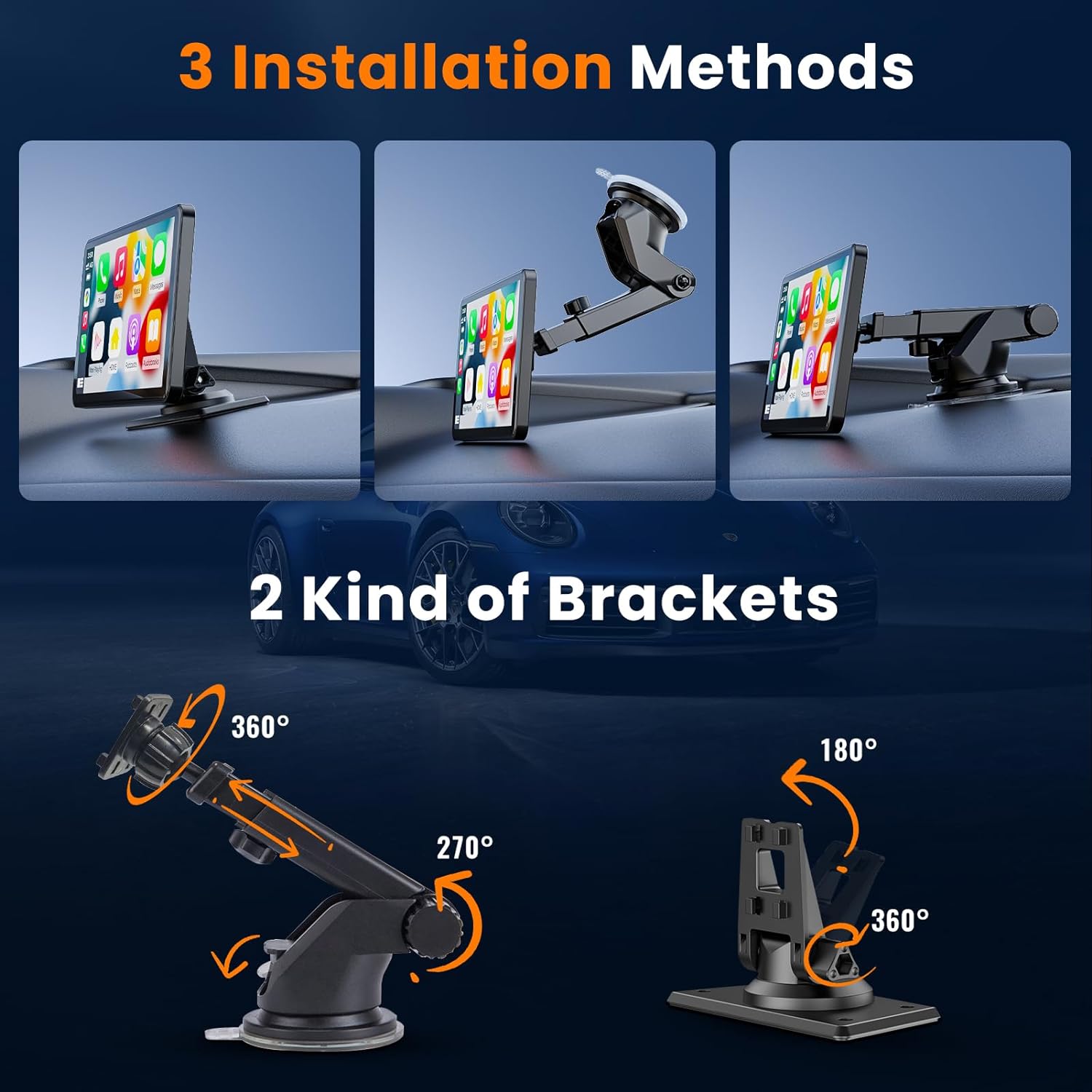 810L-9 Inch Wireless Carplay & Android Auto with 1080P