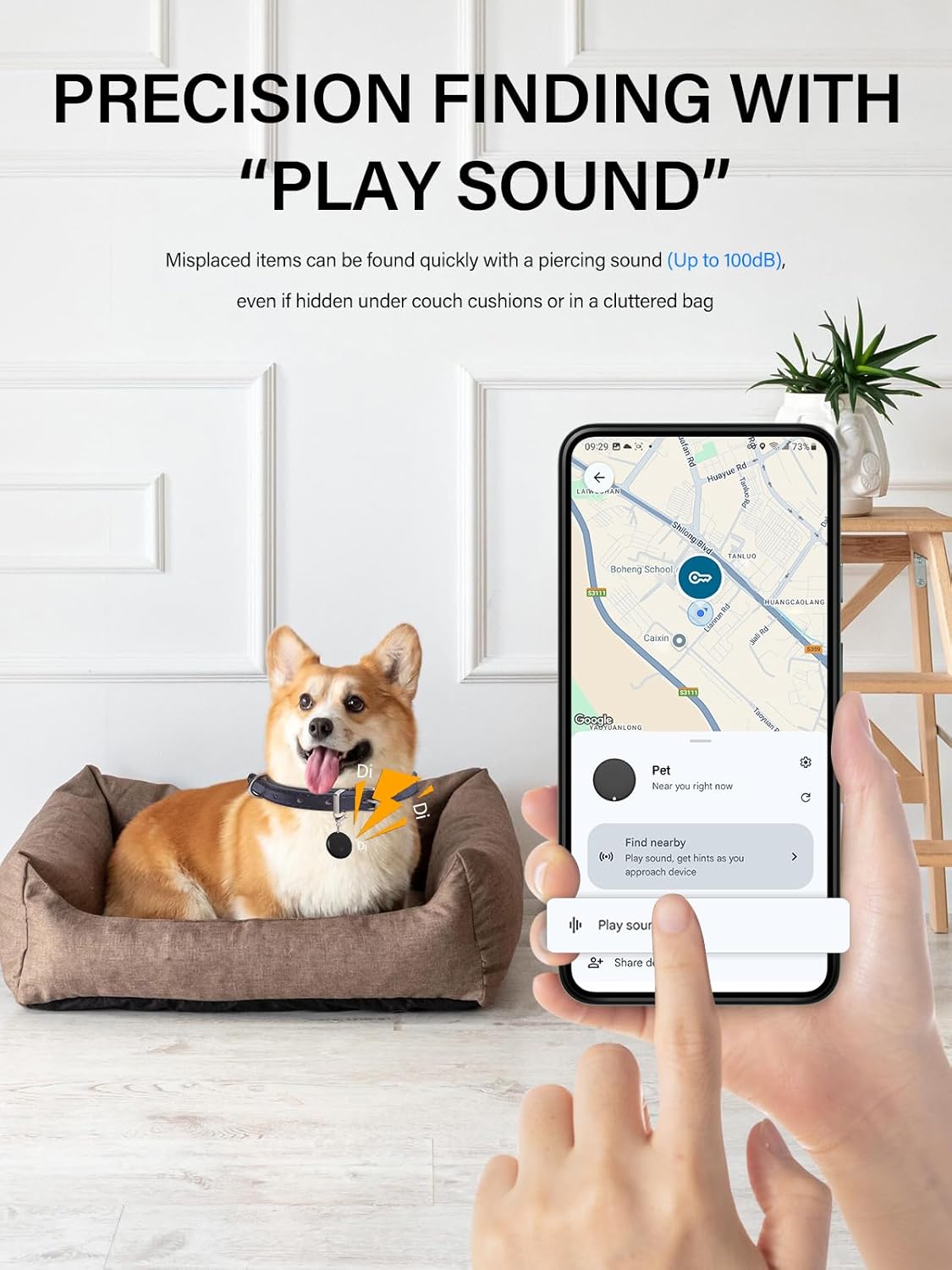 Android Smart Tags Bluetooth Tracker – 2/4-Pack , Works with Google Find My Device, Locator for Keys, Wallet Luggage For Android