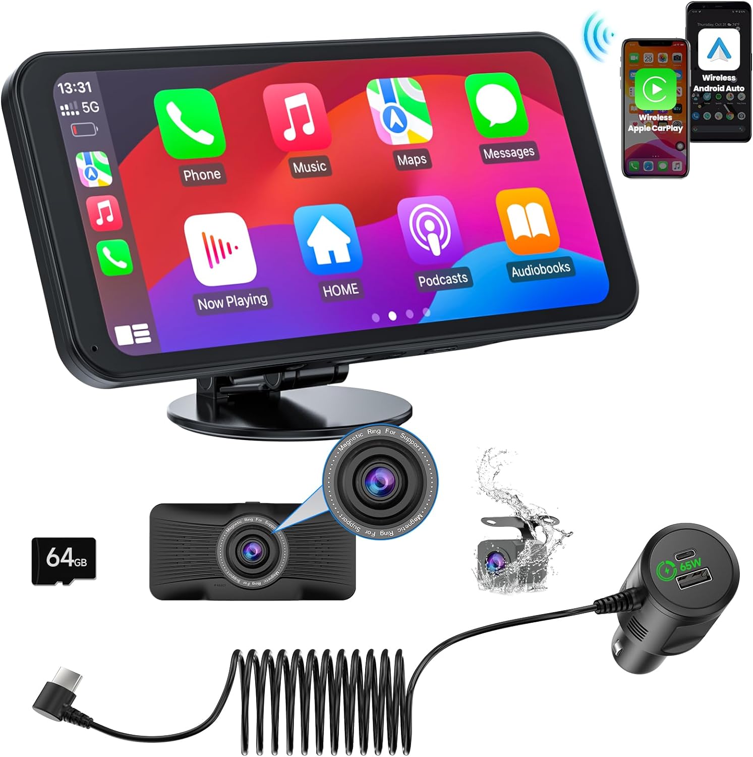 CL620-6.25 2K Dash Cam1080P Backup Camera With Wireless Carplay –  Spedal-Store