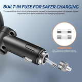 USB C Car Charger 30W USB Car Charger Adapter with LED PD & QC3.0 Fast Charging Dual Ports