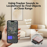 2025 Upgrade Bluetooth Smart Tracker Card -Wallet Key Bag Finder -Slim Design Works with Apple Find My (iOS Only)